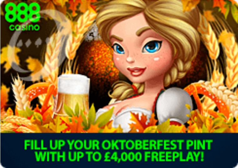 Celebrate Oktoberfest at 888casino with 4k in free play