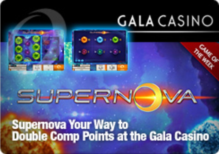 Supernova Your Way to Double Comp Points at the Gala Casino