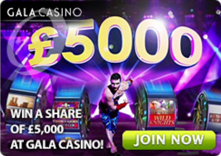 Win a Share of 5,000 at Gala Casino