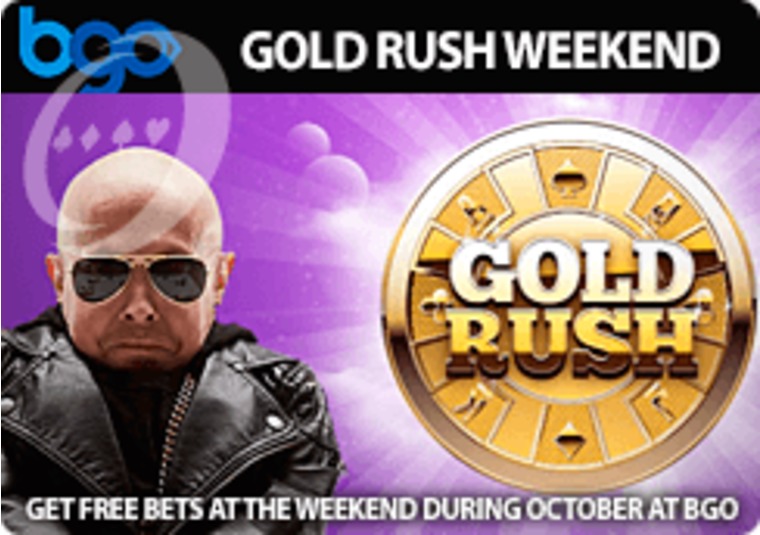 Get free bets at the weekend during October at bgo