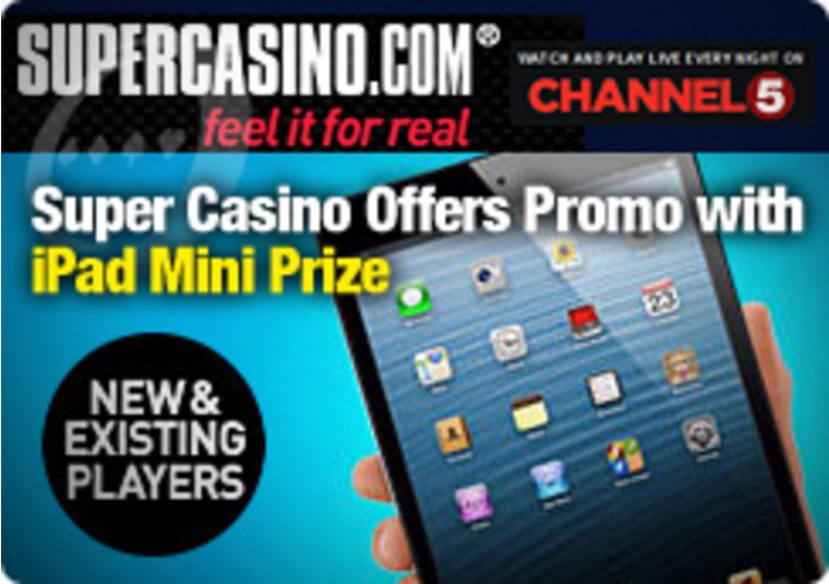 Super Casino Offers Promo with iPad Mini Prize