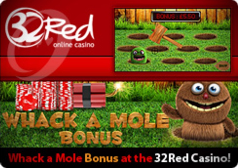 Whack a Mole Bonus at the 32Red Casino
