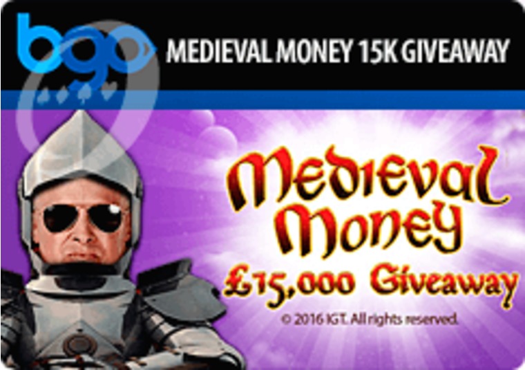 Win your share of 15k in bgo's Medieval Money giveaway