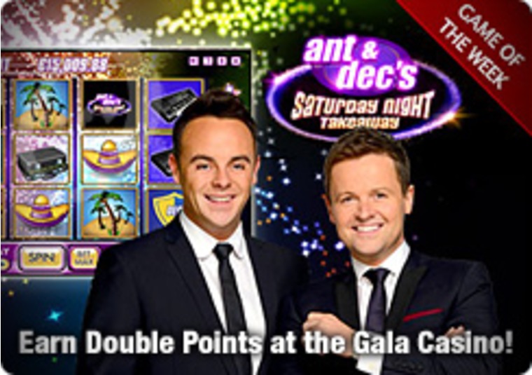 Earn Double Points at the Gala Casino