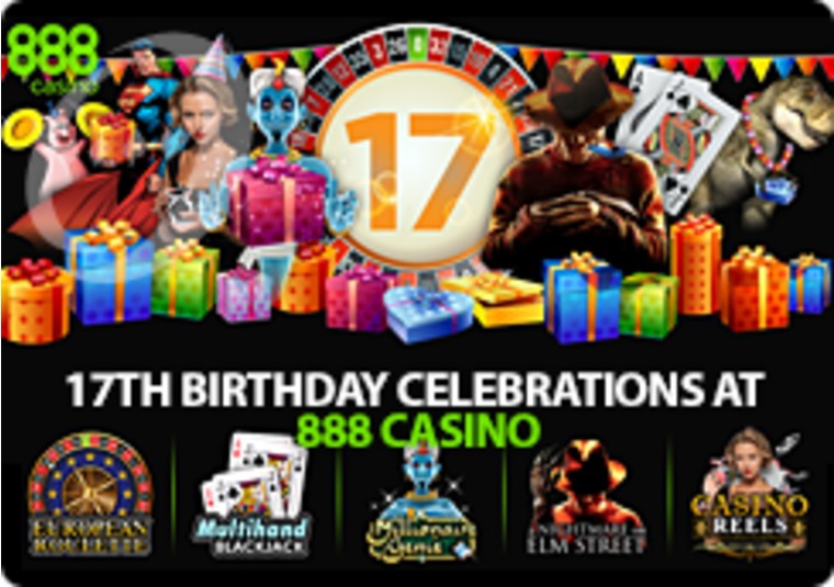 17th Birthday Celebrations at 888 Casino