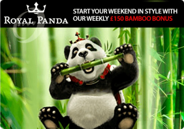 Get a bonus worth up to 150 every week at Royal Panda