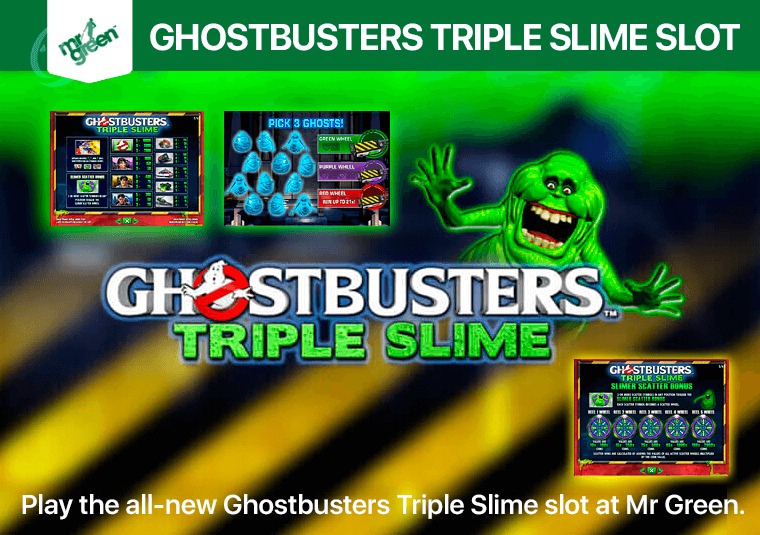 Play the all-new Ghostbusters Triple Slime slot at Mr Green