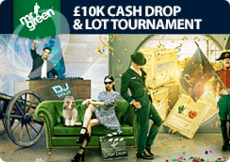 Win a share of 10k in Mr Green's cash drop and tournament promotion