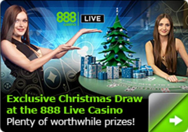 Exclusive Christmas Draw at the 888 Live Casino