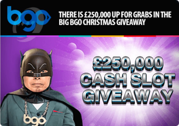 There is 250,000 up for grabs in the big bgo Christmas giveaway