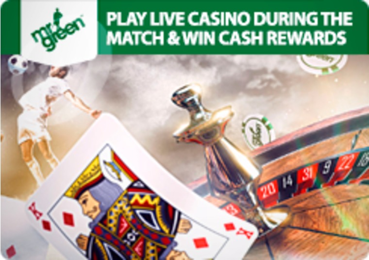 Win cash rewards playing at Mr Greens live casino during Euro 2016
