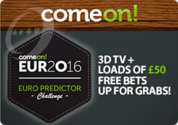 Predict the match scores at Euro 2016 to win a 3D TV at ComeOn