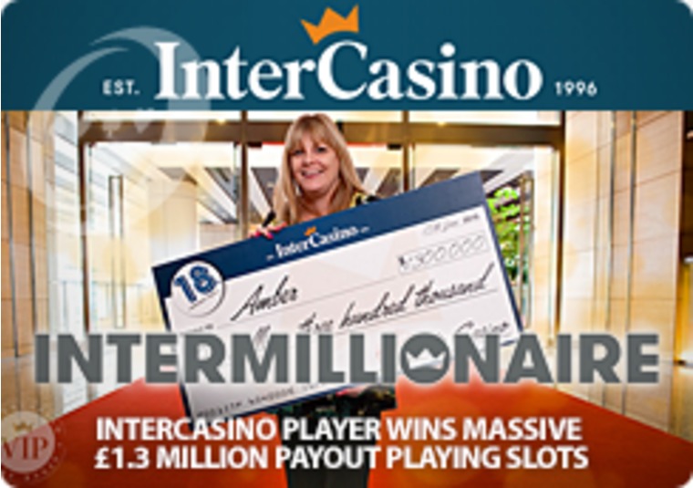 InterCasino player wins massive 1.3 million payout playing slots