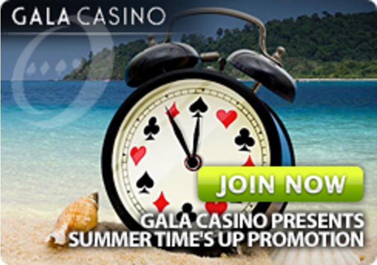 Gala Casino Presents Summer Time's Up Promotion