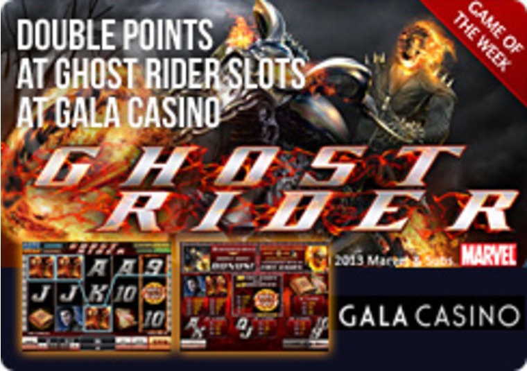 Double Points at Ghost Rider Slots at Gala Casino