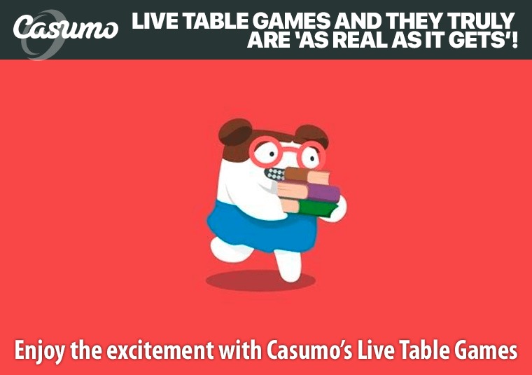 Enjoy the excitement with Casumos Live Table Games