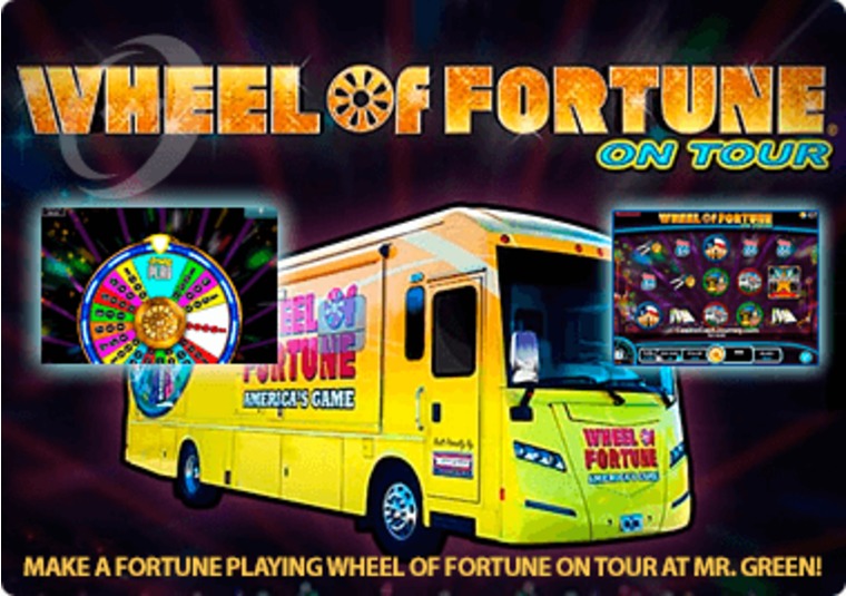 Make a fortune playing Wheel of Fortune on Tour at MrGreen