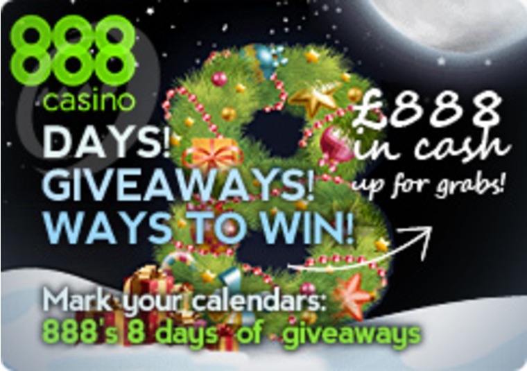 8 Days of Giveaways at 888 Casino