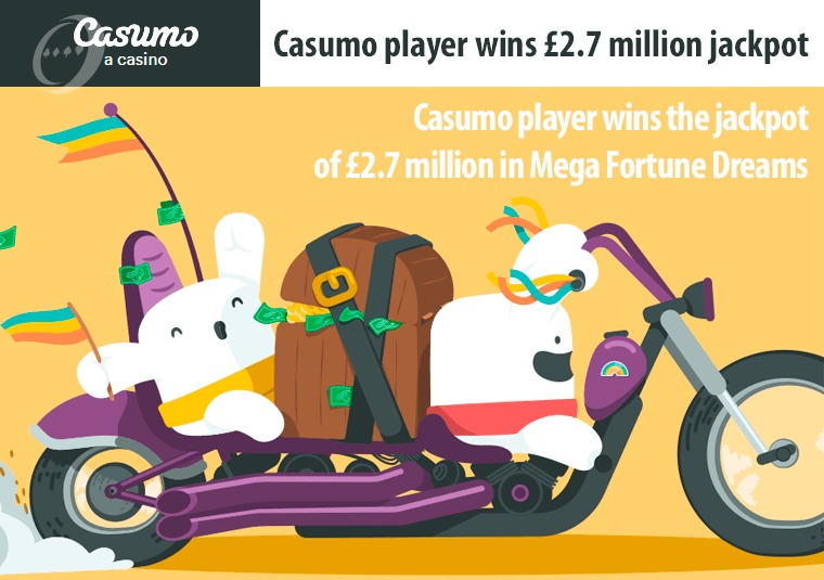 Casumo player wins 2.7 million jackpot