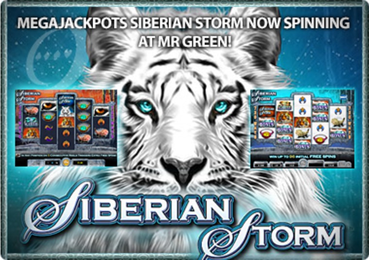 MegaJackpots Siberian Storm Now Spinning at Mr Green