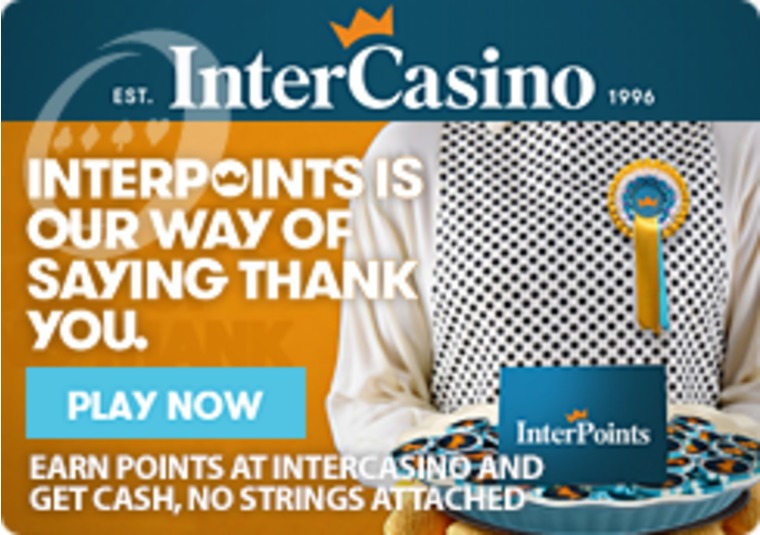 Earn Points at InterCasino and Get Cash, No Strings Attached