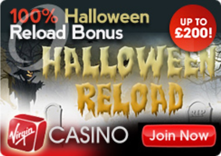 Virgin Casino Offers 100% Halloween Reload Bonus