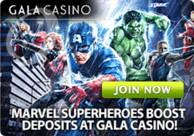 Marvel Superheroes Boost Deposits at Gala Casino