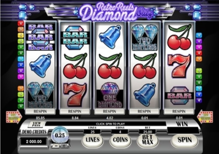 New Game Retro Reels  Diamond Glitz at the Virgin Casino
