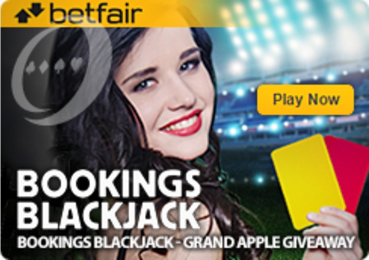 Win big in the Betfair Casino Bookings Blackjack Grand Apple Giveaway