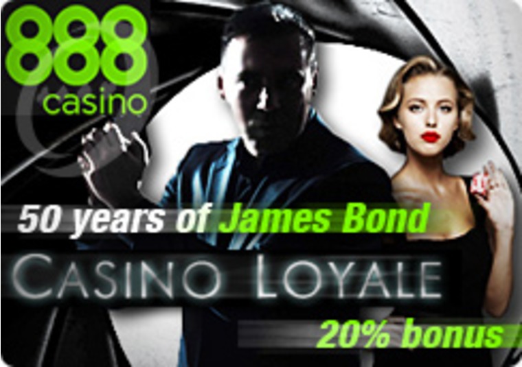 Celebrate 007 at the 888 Casino with Casino Loyale Programme