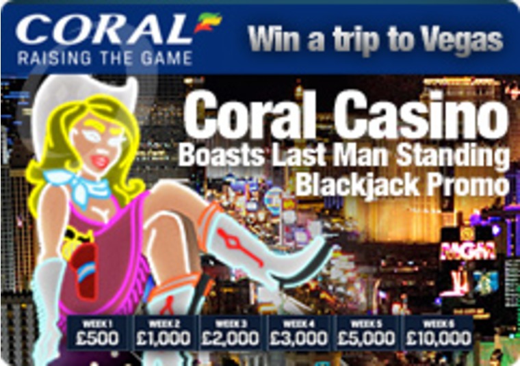 Coral Casino Boasts Last Man Standing Blackjack Promo