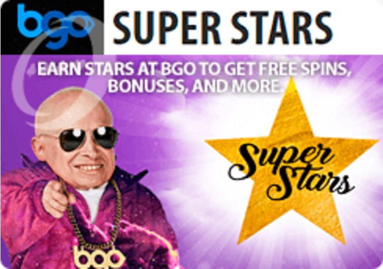 Earn stars at bgo to get free spins, bonuses, and more