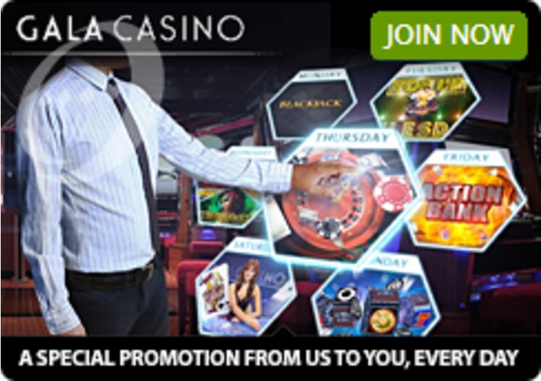 Get a Different Special Offer From Gala Casino Every Day of the Week