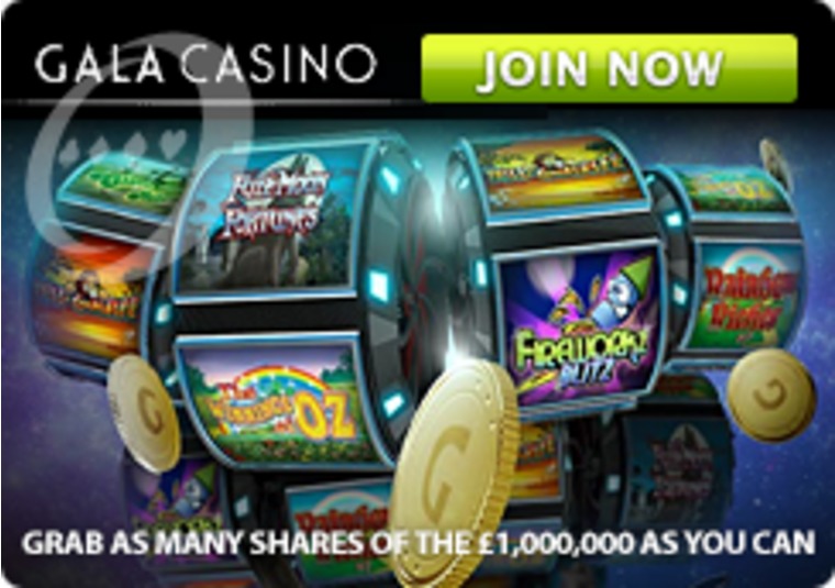 With 1 million in prizes to be won, Gala Casino is the place to be