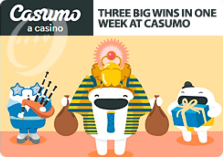 Casumo players scoop three big wins in one week