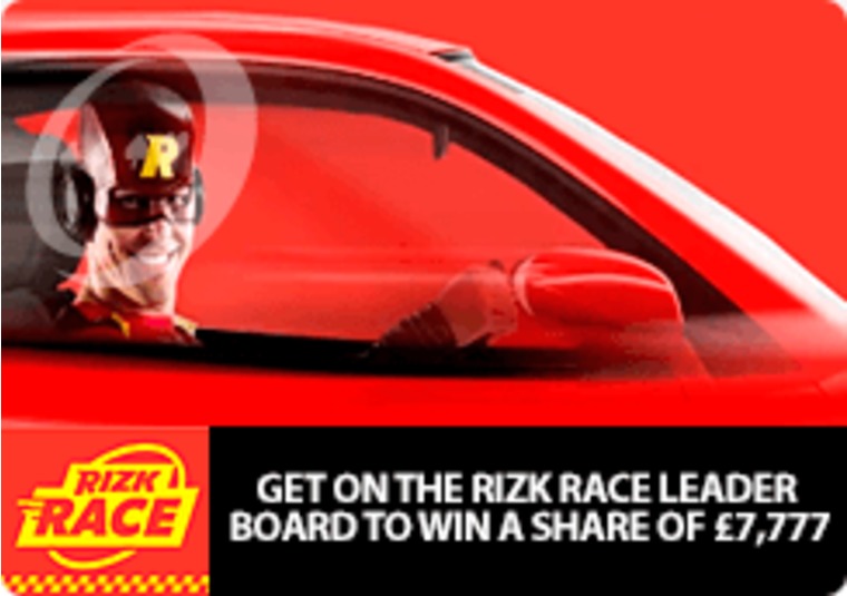 Get on the Rizk Race leader board to win a share of 7,777