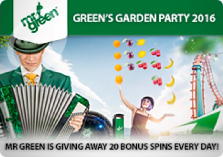 Mr Green is giving away 20 bonus spins every day!