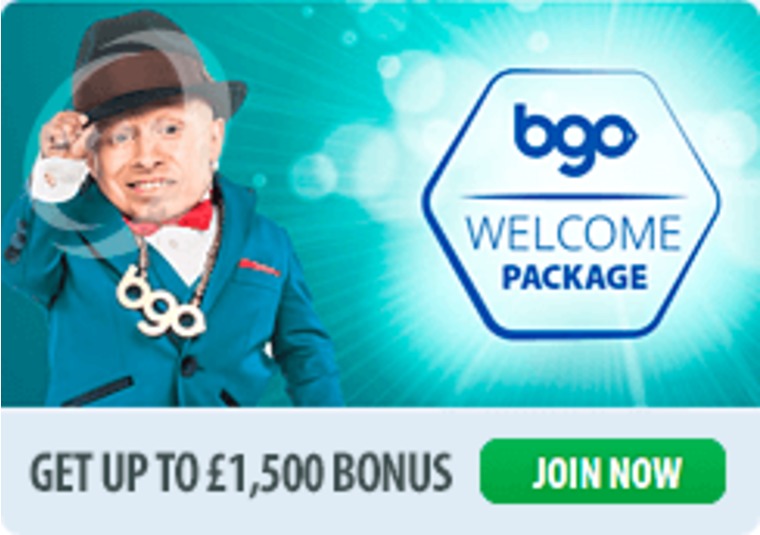 The welcome bonus at bgo is now worth 1,500
