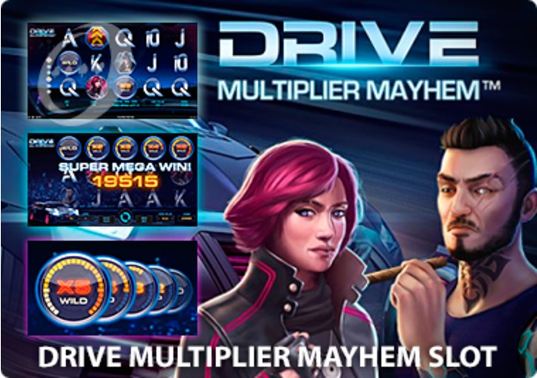 Experience high speed thrills with Drive Multiplier Mayhem at Mr Green