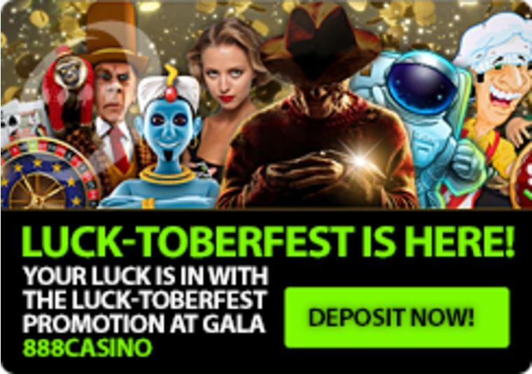 Your luck is in with the LUCK-toberfest promotion at Gala 888casino