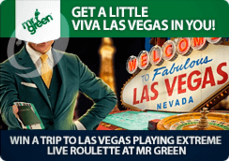 Win a trip to Las Vegas playing Extreme Live Roulette at Mr Green
