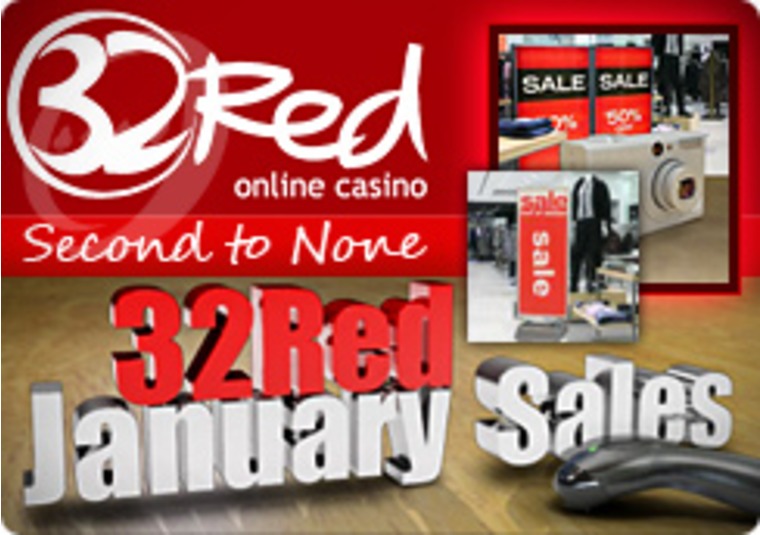 January Sales at the 32Red Casino Site