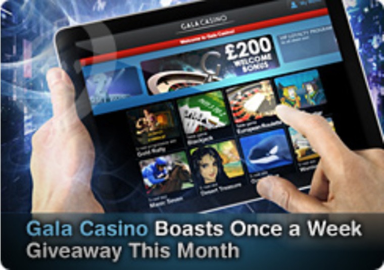 Gala Casino Boasts Once a Week Giveaway This Month