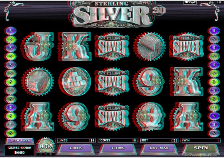 3D Sterling Silver Launched at 32Red Casino