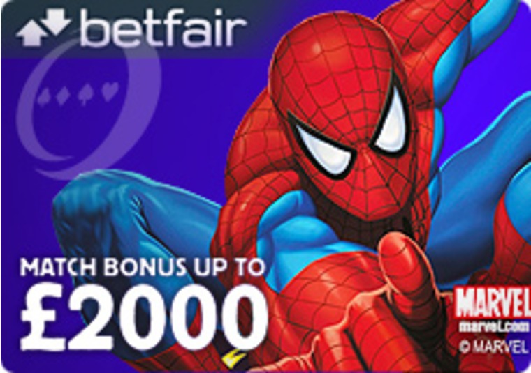 Get a Match Up Bonus Up to 2,000 at the Betfair Casino