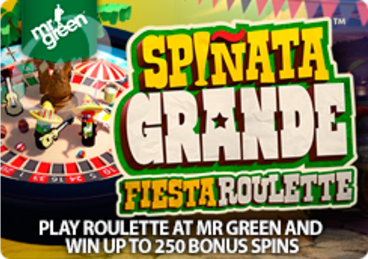 Play roulette at Mr Green and win up to 250 bonus spins