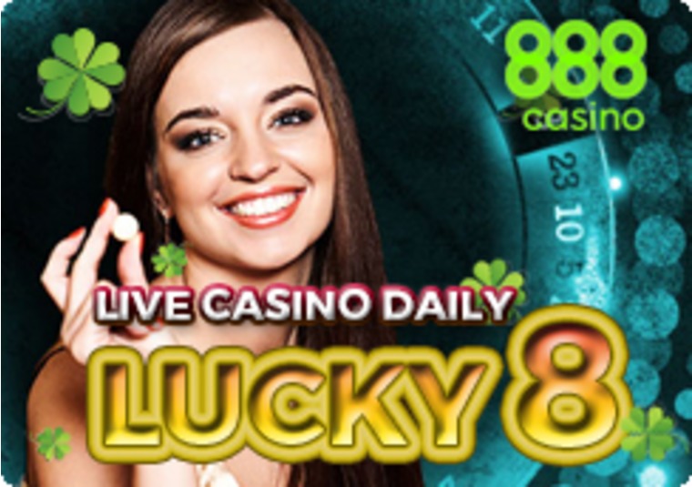 Win 8 at the 888 live casino when the winning number is 8