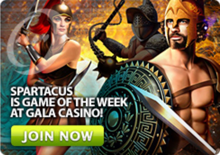 Spartacus is Game of the Week at Gala Casino