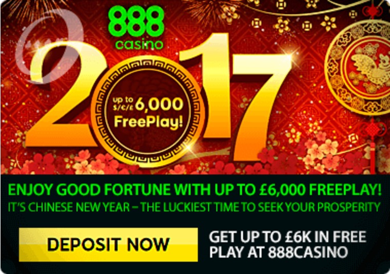 Get up to 6k in free play at 888casino