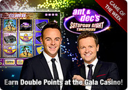 Earn Double Points at the Gala Casino
